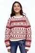 Джемпер с новогодним принтом для девочки H&M 1301546-007 146-152 см (10-12 years) Комбинированный - изображение 1