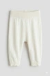 Повзунки ажурної в'язки для дівчинки H&M 1302371-002 062 см (2-3 months) молочний - зображення 1