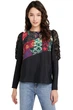 Жіноча блузка Desigual Kamirow чорна елегантна XS 21WWBW47/2000 (XS) - изображение 1