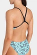 Купальник закритий для жінок Arena ESCAPE SWIMSUIT CHALLENGE BACK Чорний з бірюзовим 44 (007739-580-44) - изображение 9