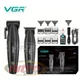 Комплект VGR 2 в 1 V-640 S2 BLACK аккумуляторная машинка для стрижки (clipper) и триммер - изображение 1