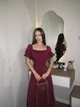 Женское платье силуэтное бордовое 42-44 с824.1724 - изображение 3