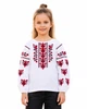 Вышиванка для девочки льняная праздничная Красная Рута В-3804 110см белая (30411110) - изображение 1
