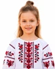 Вышиванка для девочки льняная праздничная Красная Рута В-3804 110см белая (30411110) - изображение 3