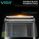 Электробритва VGR V-640S шейвер двойное лезвие 9000 RPM LED Display - изображение 9