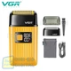 Электробритва VGR V-357 шейвер GOLD двойное лезвие 2 насадки выдвижной триммер IPX6 LED display - изображение 1