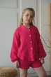 Мусліновий костюм, must-have для маленьких модниць мод ДОЕ-020, Малина, 122-128 - изображение 6