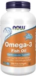 Дієтична добавка NOW Foods Omega-3 Молекулярно дистильований риб'ячий жир 200 м'яких капсул (733739016485) - зображення 1