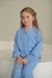 Мусліновий костюм, must-have штани+сорочка мод ДОЕ-021, Блакитний, 134-140 - изображение 8