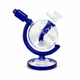Бонг стеклянный Globe Blue с диффузором 14 мм 18 см - изображение 1