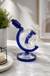 Бонг стеклянный Globe Blue с диффузором 14 мм 18 см - изображение 3