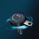 Автомобильный FM модулятор MP3 с быстрой зарядкой 3.1A и RGB подсветкой — Earldom ET-M106 Black (786273) - изображение 4