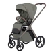 Коляска універсальна CARRELLO Vector CRL-6550 2в1 від народження до 22 кг, регульована висота люльки та сидіння, великі гумові колеса 29 см, реверсивний прогулянковий блок, складання книжкою, рюкзак у комплекті Artichoke Green - зображення 2