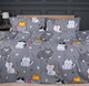 Комплект постільної білизни MirSon Ranforce Elite 17-0665 Cream Kittens 143 x 210 см (2200009904257) - зображення 1