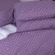 Простынь MirSon Ranforce Elite 17-0626 Geometry Purple 220*240 - изображение 3