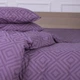 Простынь MirSon Ranforce Elite 17-0626 Geometry Purple 220*240 - изображение 2