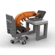 3D Конструктор Office Shrimp 12 см Фигурка Офисная креветка (01825) - изображение 3