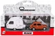 Model kolekcjonerski Daffi Fiat 126p + Przyczepa Kempingowa Niewiadow 1:43 K‑605 Brązowy (5905422116054) - obraz 1