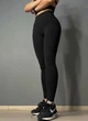 Лосины женские Fashion 7014 push up с широким утягивающим поясом SM черные - изображение 6