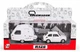 Model kolekcjonerski Daffi Fiat 126p + Przyczepa Kempingowa Niewiadow 1:43 K-606 Biały (5905422116061) - obraz 1
