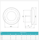 Дифузор дерев'яний Europlast KD160-K2, Ø160mm, чорна вільха - изображение 3