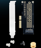 Адаптер PCI-E x4 для M.2 NVMe SSD 2230/2242/2260/2280 (M-Key, Black) - зображення 3
