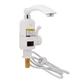 Проточний кран-водонагрівач кухонний Lidz Warm 057, White/Chrome LDWAR057WCR24983 - зображення 1