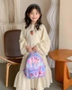 Детский рюкзак K-POP Huntrix Rumi фиолетовый для девочки, рюкзак К-поп охотники, Надпись - Huntrix - изображение 4