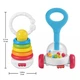 Zestaw grzechotek i gryzaków Fisher-Price Newborn Classics 2 szt (JKP54) (194735354290) - obraz 3