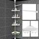 Полка для ванной Multi Corner Shelf GY-188, раздвижная, угловая, регулируемая, металл - изображение 5