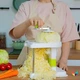 Шинковка капусти механічна, овочерізка ручна, 3 леза, ABS-пластик - зображення 6