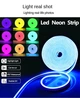 Неонова LED лента Neon Strip 5 м RGB з управлінням від телефону, гнучка - зображення 4