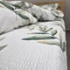 Постільна білизна KoTetextile з Турецької жатки полуторка 155-215 см 50-70 2шт білий з зеленим - зображення 6