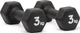 Гантели Adidas Dumbbells черный 3 кг - изображение 2