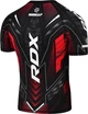 Футболка компрессионная RDX черная красная для ММА унисекс спортивная футболка для тренировок - изображение 2