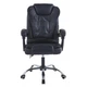 Кресло офисное Bonro BN-6070 черное из экокожи до 150 кг (76-167-42400439) - изображение 4