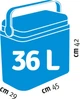 Изотермический контейнер Adriatic 36 л Зеленый (8002936933614) - изображение 6