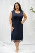 Сорочка жіноча Shato Shato 2310 navy blue XXL синий - зображення 1