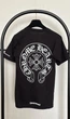 Футболка Chrome Hearts Черная футболка Chrome Hearts с логотипом цветка и надписью на спине женская хлопковая оверсайз стильная XS Чорна (2594221027f) - зображення 1
