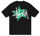 Футболка Stussy Star черная с принтом из хлопка унисекс оверсайз оригинал 2020-х стиль хип-хоп S Чорна (2586948029) - зображення 4