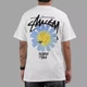 Футболка Stussy мужская Stussy Flower белая с принтом пчелы и цветка оригинальный стиль streetwear S Біла (2586960940) - зображення 5