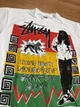 Футболка Stussy Мужская винтажная футболка Stussy Bob Marley XL белая с принтом в стиле регги и 90-х XS Біла (2586957976f) - изображение 2