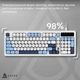 Клавиатура Ajazz AF98 USB UA White/Blue (AF98-GB) - изображение 3