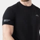Футболка AVECS мужская хлопковая базовая повседневная 4XL Черная - изображение 4
