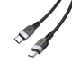 Кабель HOCO X109 Energy USB Type-C to USB Type-C 60W, силіконовий кабель для швидкої зарядки та передачі даних, 3 м, чорний - зображення 4
