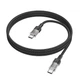 Кабель HOCO U129 Spirit USB Type-C to USB Type-C 60W, прозрачный кабель для быстрой зарядки и передачи данных, 1.2 м, черный - изображение 3