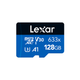 Карта пам'яті microSDXC (UHS-1 U3) Lexar High-Performance 633x 128Gb class 10 V30 A1 (100Mb/s) Синій Series (adapter SD) - изображение 3