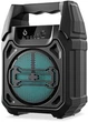 Портативная Bluetooth колонка GTS-1283 с проводным микрофоном, динамик 6.5", FM-радио, microSD, дисплей, аккумулятор 1500 мА·ч, черная - изображение 2