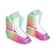 Дитячі розсувні роликові ковзани 2в1 лінійні та поперечні Inline + Quad Neon Combo Skates ролики 4 колісні поліуретанові колеса із LED підсвічуванням розмір 34-37 Веселка різнобарвний рожевий - зображення 13