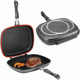 Сковорода гриль подвійна 32 см, / Антипригарна сковорідка гриль Double grill Pan (L) - зображення 1